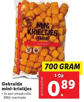 Lidl Gekruide mini-krieltjes 700 gram aanbieding