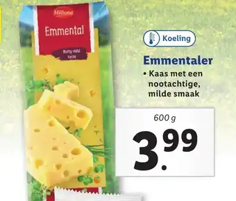 Lidl Emmentaler 600g aanbieding