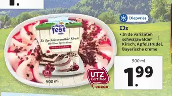 Lidl Ijs 900 ml aanbieding