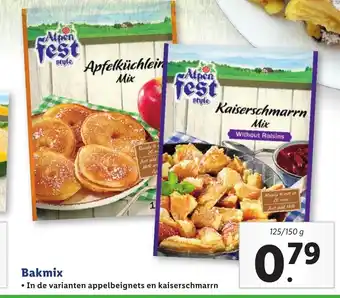 Lidl Bakmix 125/150g aanbieding