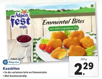 Lidl Kaasbites 250g aanbieding