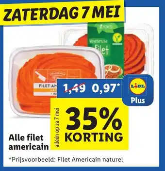 Lidl Alle filet americain aanbieding