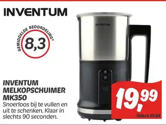 Dekamarkt Inventum melkopschuimer mk350 aanbieding