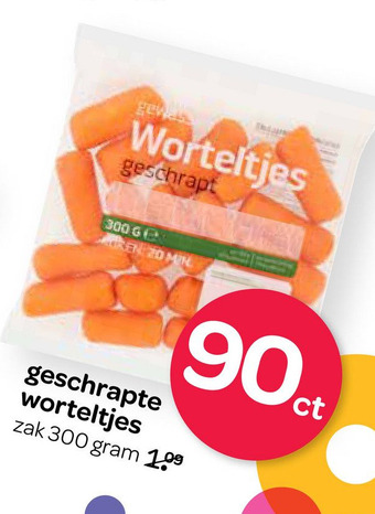 Spar Geschrapte worteltjes aanbieding