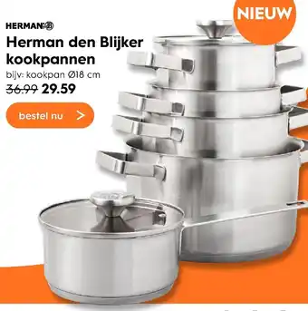 Blokker Herman den Blijker Kookpannen 18cm aanbieding
