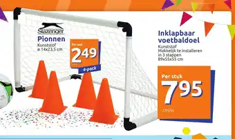 Action Inklapbaar voetbaldoel 89 x 55 x 55 cm per stuk aanbieding