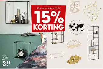 Kwantum 15% Korting alle wanddecoratie aanbieding