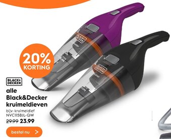 Blokker Black&Decker Kruimeldieven NVC115BJL-QW aanbieding