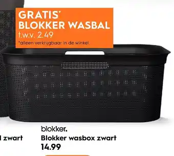 Blokker Blokker Wasbox zwart aanbieding