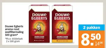 Albert Heijn Douwe Egberts aroma rood snelfiltermaling aanbieding
