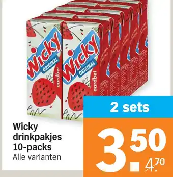 Albert Heijn Wicky drinkpakjes aanbieding