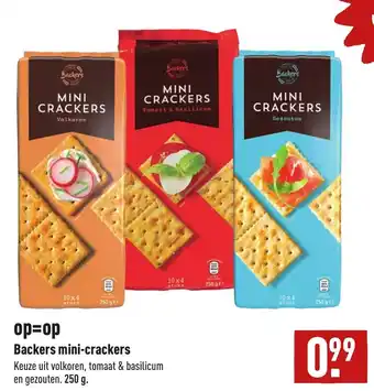 ALDI Backers mini-crackers 250g aanbieding