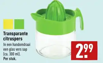 ALDI Transparante citruspers aanbieding