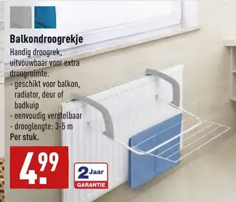 ALDI Balkondroogrekje aanbieding