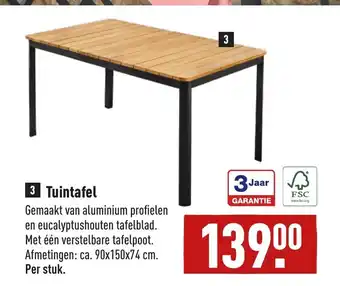 ALDI Tuintafel 90x150x74 cm aanbieding