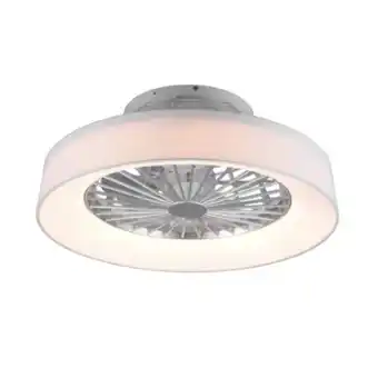 V&D Moderne plafondventilator LED Ø47cm - afstandsbediening - timer- dimbaar met lamp - met verlichting - wit - Afzonderlijk scha aanbieding