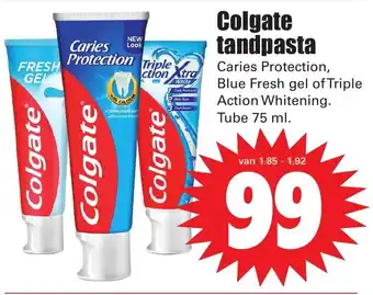 Dirk Colgate tandpasta 75 ml aanbieding