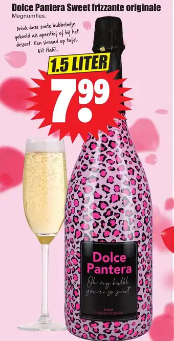 Dirk Dolce Pantera Sweet frizzante originale 1.5 liter aanbieding