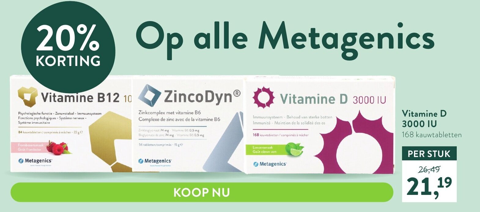 Vitamine D 3000 IU aanbieding bij Holland & Barrett