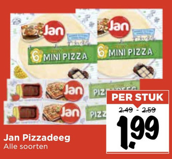Vomar Voordeelmarkt Jan Pizzadeeg aanbieding