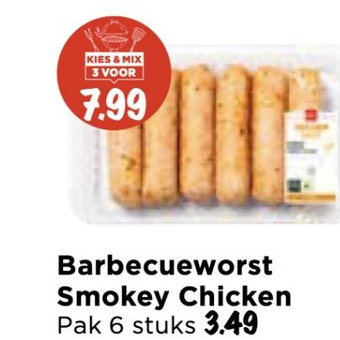 Vomar Voordeelmarkt Barbecueworst Smokey Chicken aanbieding