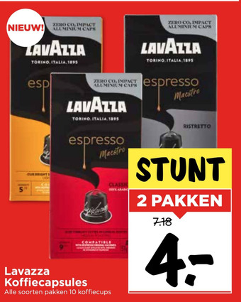 Vomar Voordeelmarkt Lavazza Koffiecapsules aanbieding