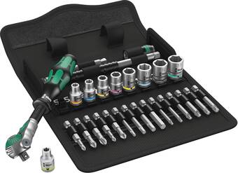 Conrad Wera 8100 SA Zyklop Speed 05004016001 Dopsleutelset Metrisch 1/4" (6.3 mm) 28-delig aanbieding