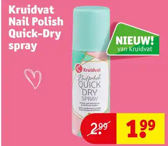 Kruidvat Kruidvat Nail Polish Quick-Dry spray aanbieding