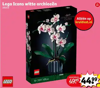 Kruidvat Lego Icons witte orchieeën 10311 aanbieding