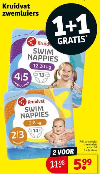 Kruidvat Kruidvat zwemluiers aanbieding