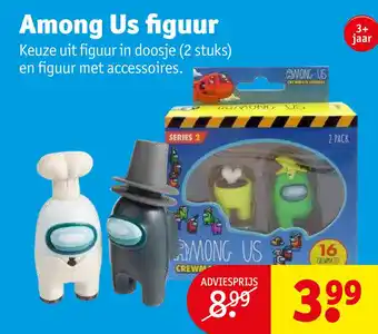 Kruidvat Among Us figuur Keuze uit figuur in doosje (2 stuks) en figuur met accessoires. aanbieding