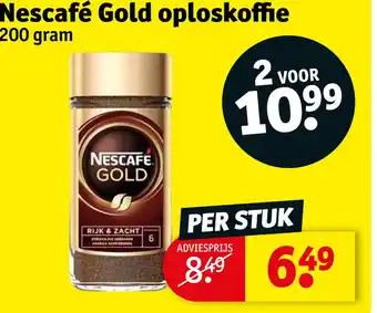 Kruidvat Nescafé Gold oploskoffie aanbieding