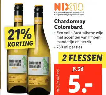 Lidl Chardonnay Colombard aanbieding