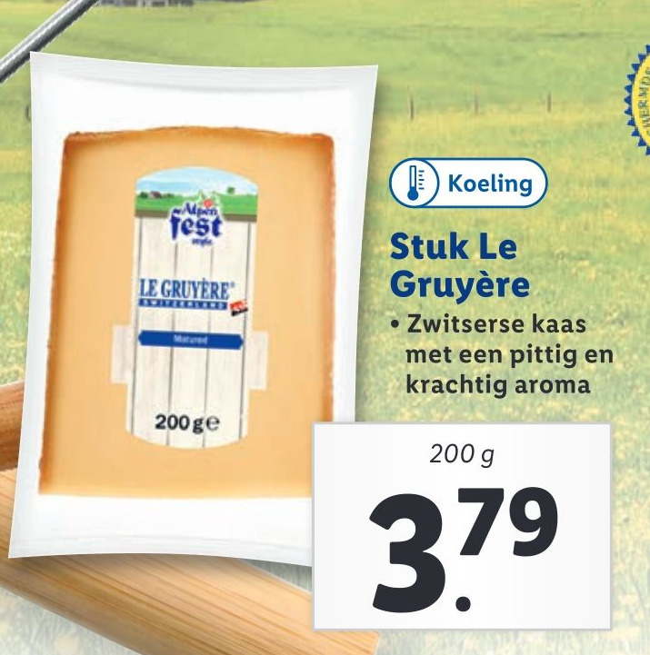 Stuk Le Gruyère aanbieding bij Lidl
