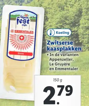 Lidl Zwitserse kaasplakken aanbieding