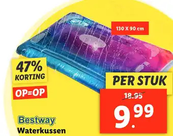 Lidl Bestway Waterkussen aanbieding