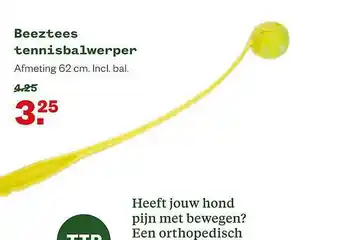 Welkoop Beeztees Tennisbalwerper aanbieding