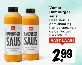 Vomar Voordeelmarkt Hamburger-saus 500ml aanbieding