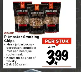 Vomar Voordeelmarkt Pitmaster smoking chips 350g aanbieding