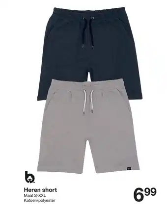 Zeeman Heren short aanbieding