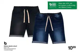 Zeeman Heren denim short aanbieding