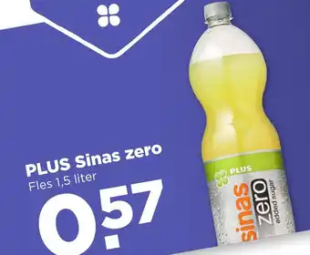 PLUS PLUS Sinas zero 1.5L aanbieding