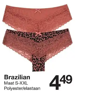 Zeeman Brazilian aanbieding