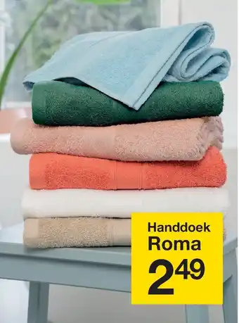 Zeeman Handdoek roma aanbieding