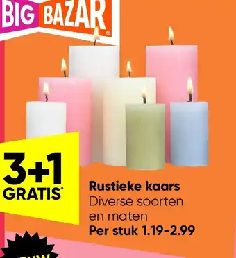 Big Bazar Rustieke kaars aanbieding