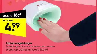 Big Bazar Alpina nageldroger aanbieding