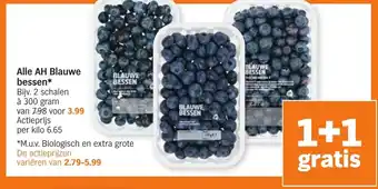 Albert Heijn Alle AH blauwe bessen 300g aanbieding