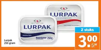 Albert Heijn Lurpak 250g aanbieding