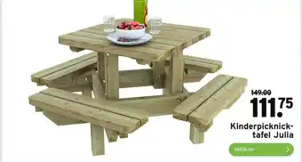 GAMMA Kinderpicknicktafel Julia aanbieding