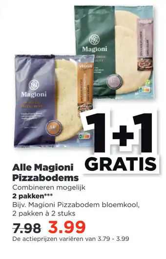 PLUS Alle Magioni Pizzabodems aanbieding